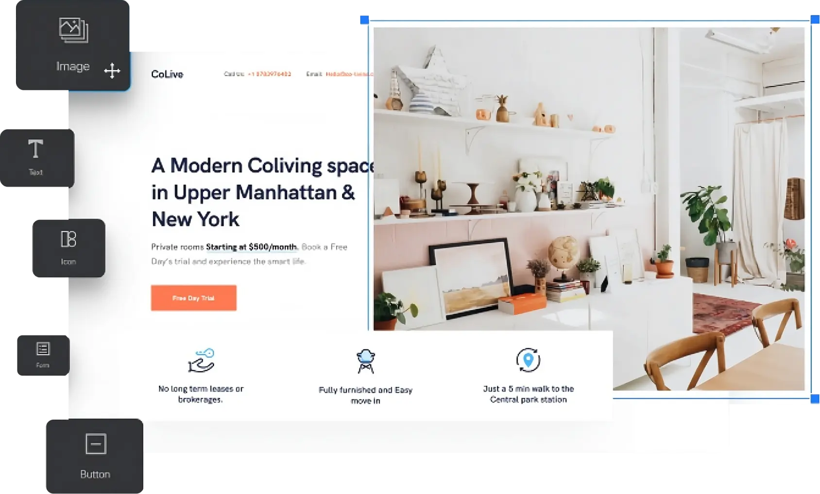 Our user-friendly editor lets you effortlessly arrange and style your content. No more wrestling with code or clunky interfaces. Design your landing pages with ease and creativity.